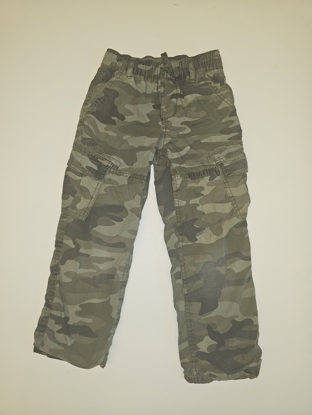 EUC | GAP | 5T | Camo Cargo Pants Elastic Waist Boys Green Army Utility